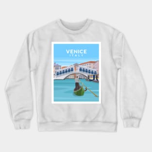 Venice, Italy - Rialto Bridge and The Grand Canal Crewneck Sweatshirt